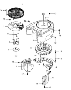 Fh541v-As25 Cooling Equipment Diagram and Parts List for HFF1748 55AG5D4V750-WAM Cub Cadet Lawn Mower